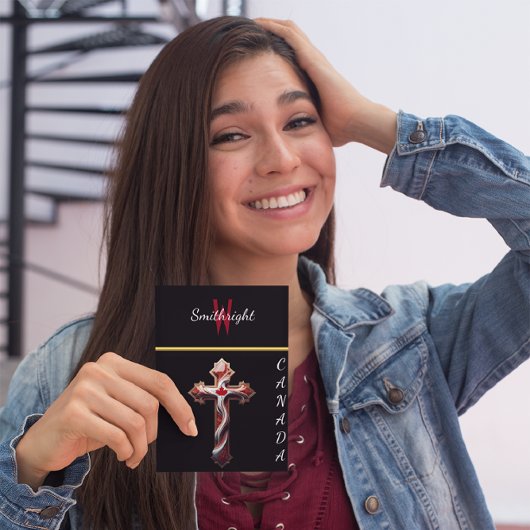 クリムゾンクロス:希望と信仰の象徴 ポストカード