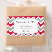 クリムゾングレーシェブロンカスタマイズウォーターボトル ラベル (インサイチュ)