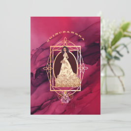 クリムゾングローキンセアニラティアラ招待状 招待状