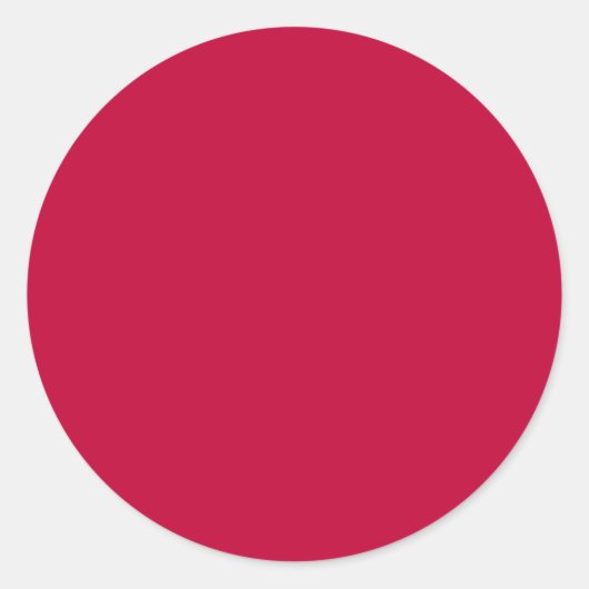 クリムゾングローリー無地のカラー ラウンドシール (正面)