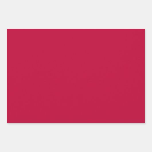 クリムゾングローリー無地のカラー ラッピングペーパーシート (正面)