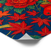 クリムゾンコイダンスインオータム開花 ポスター (角)