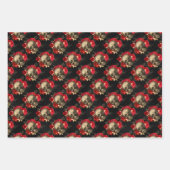 クリムゾンゴシックギフトラップ ラッピングペーパーシート (正面2)