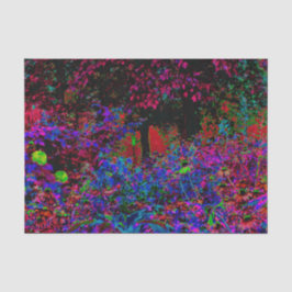 クリムゾンサイケデリックレッド&ブラックガーデンサンライズ 薄葉紙