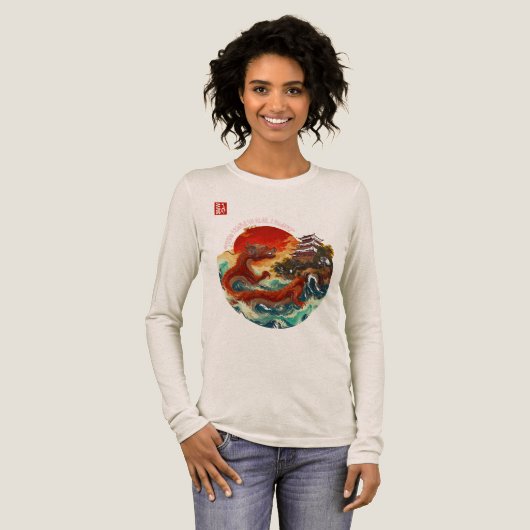 クリムゾンサンのドラゴン トライブレンドＴシャツ (正面全体)