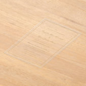 クリムゾンシンプル金ゴールド結婚ズ アクリル招待状 (レイダウン)