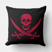 クリムゾンスカル&ソウズカリコジャックの海賊旗 クッション (正面)