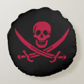 クリムゾンスカル&ソウズカリコジャックの海賊旗 ラウンドクッション (裏面)