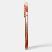 クリムゾンステッチの焦点:クリケットのハートのクローズアップ Case-Mate iPhoneケース (裏面 / 左)