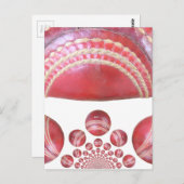 クリムゾンスピン – 美しい赤いクリケットボールアルティ ポストカード (正面/裏面)