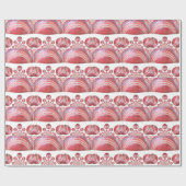 クリムゾンスピン – 美しい赤いクリケットボールアルティ ラッピングペーパー (フラット)