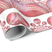 クリムゾンスピン – 美しい赤いクリケットボールアルティ ラッピングペーパー (ロールコーナー)