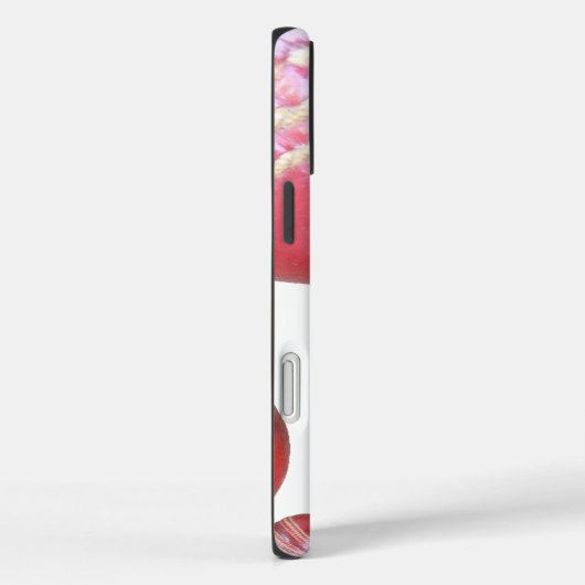 クリムゾンスピン – 美しい赤いクリケットボールアルティ Case-Mate iPhoneケース (裏面 / 右)