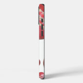 クリムゾンスピン – 美しい赤いクリケットボールアルティ Case-Mate iPhoneケース (裏面 / 左)