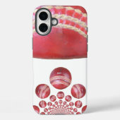 クリムゾンスピン – 美しい赤いクリケットボールアルティ Case-Mate iPhoneケース (裏面)