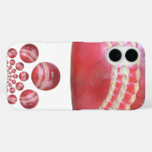 クリムゾンスピン – 美しい赤いクリケットボールアルティ Case-Mate iPhoneケース (裏面 (横))