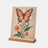 クリムゾンセレナーデパーソナライズされた アクリルサイン (傾斜)