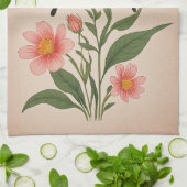 クリムゾンセレナーデパーソナライズされた キッチンタオル (折り畳み)