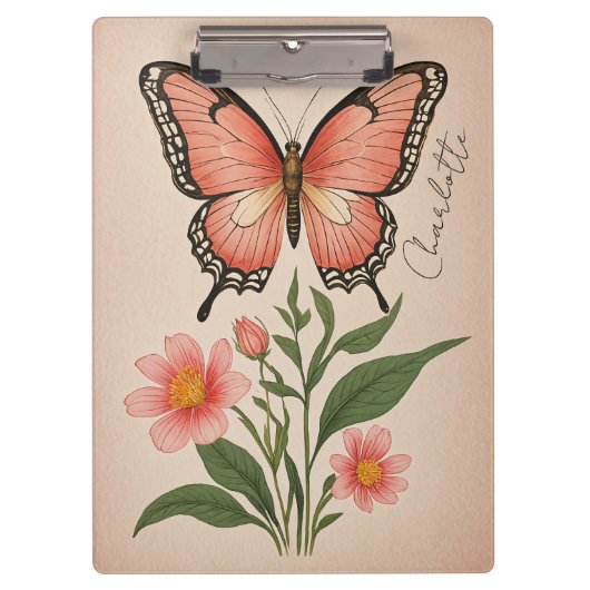 クリムゾンセレナーデパーソナライズされた クリップボード (正面)