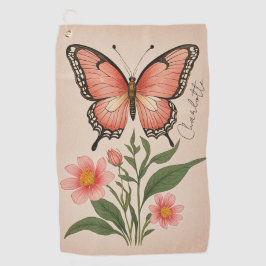 クリムゾンセレナーデパーソナライズされた ゴルフタオル