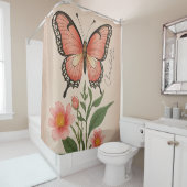 クリムゾンセレナーデパーソナライズされた シャワーカーテン (インサイチュ)