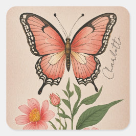 クリムゾンセレナーデパーソナライズされた スクエアシール