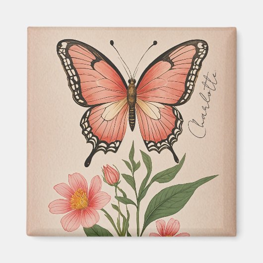 クリムゾンセレナーデパーソナライズされた マグネット (正面)