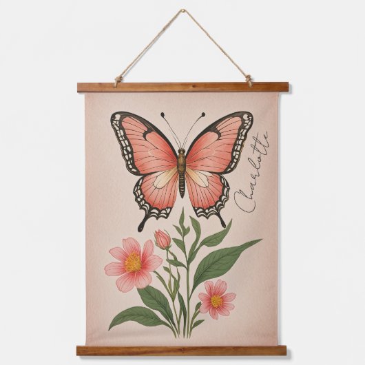 クリムゾンセレナーデパーソナライズされた 吊り下げ型タペストリー (正面)