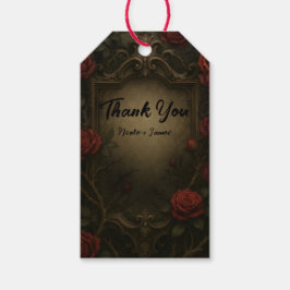 クリムゾンソーンレッドローゼゴシックバロック結婚ズ ギフトタグ