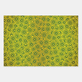 クリムゾンダマスク、ペスカラ、ペイズリー真珠 ラッピングペーパーシート (正面2)