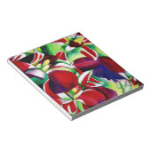 クリムゾントロピカルシンガポールのフラワーアート ノートパッド (アングル)