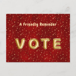 クリムゾンナイトフォールゴールドスターイラスト ポストカード