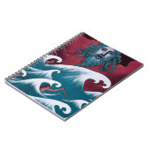 クリムゾンネプチューンオイル塗装 ノートブック (左側)