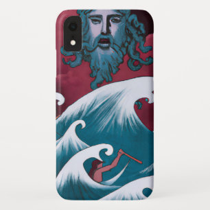 クリムゾンネプチューンオイル塗装 iPhone XRケース