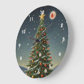 クリムゾンノエル ラージ壁時計 (傾斜)