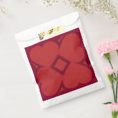 クリムゾンハートとダイヤモンドパターン フェイバーバッグ (封をした状態)