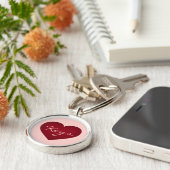 クリムゾンハートキーチェーン キーホルダー (側面)