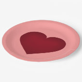 クリムゾンハートプレート ペーパープレート (アングル)