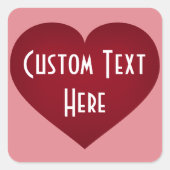 クリムゾンハート スクエアシール (正面)