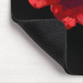 クリムゾンバラオンブラック金ゴールドスクリプトパーソナライズされた マウスパッド (コーナー)