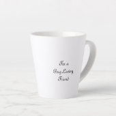 クリムゾンバラバタフライシャドーモノグラム カフェラテマグ (右アングル)