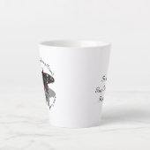 クリムゾンバラバタフライシャドーモノグラム カフェラテマグ (正面)