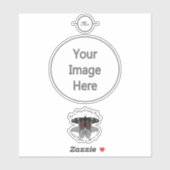 クリムゾンバラバタフライシャドーモノグラム シール (シート)