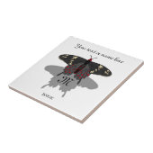 クリムゾンバラバタフライシャドーモノグラム タイル (側面)