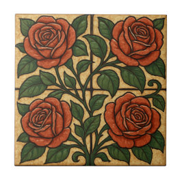 クリムゾンバラ タイル