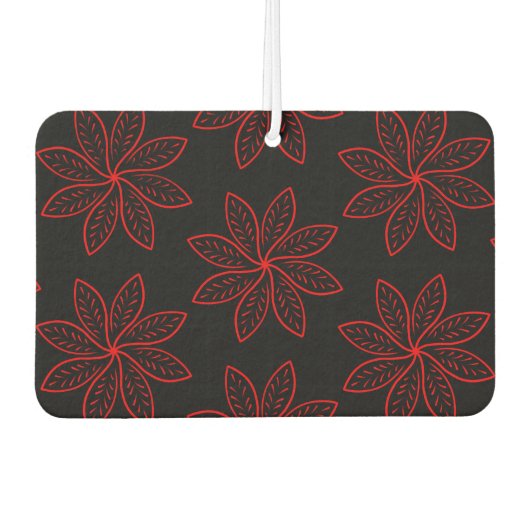 クリムゾンパターンオンブラック カーエアーフレッシュナー (正面)