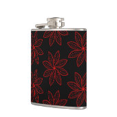 クリムゾンパターンオンブラック フラスク (左)