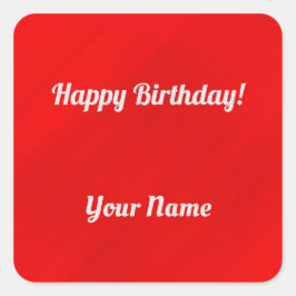 クリムゾンパーソナライズされたグラマー スクエアシール