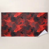 クリムゾンファイヤーフロー ビーチタオル (正面)