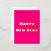 クリムゾンフェスティバルハッピーニューイヤーハガキ 箔シーズンポストカード (正面/裏面)